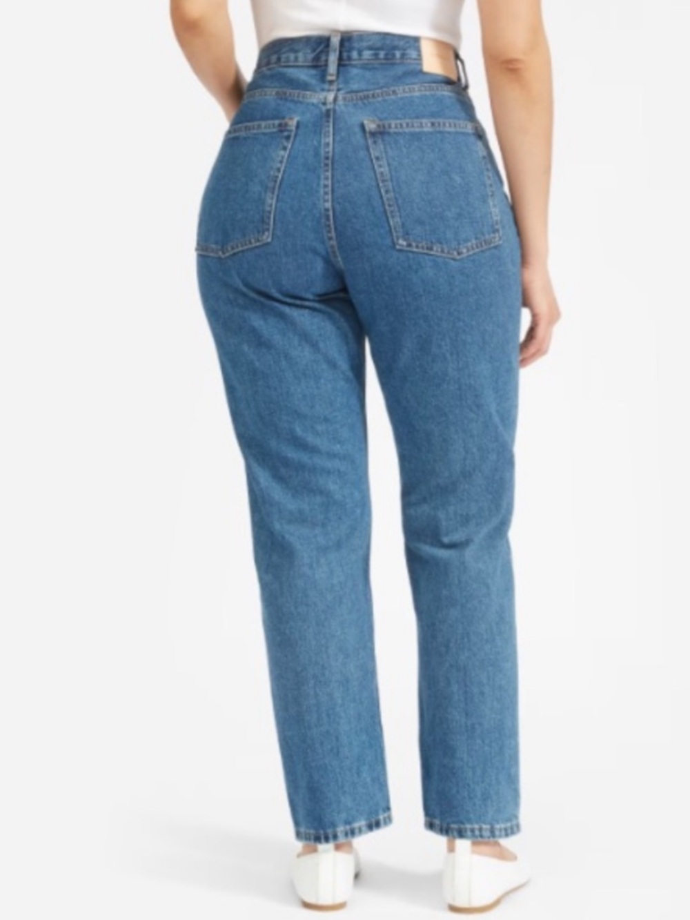 Everlane The Curvy ’90s Cheeky Straight Jean Organic Cotton Medium Wash size 26 - Picture 2 of 13